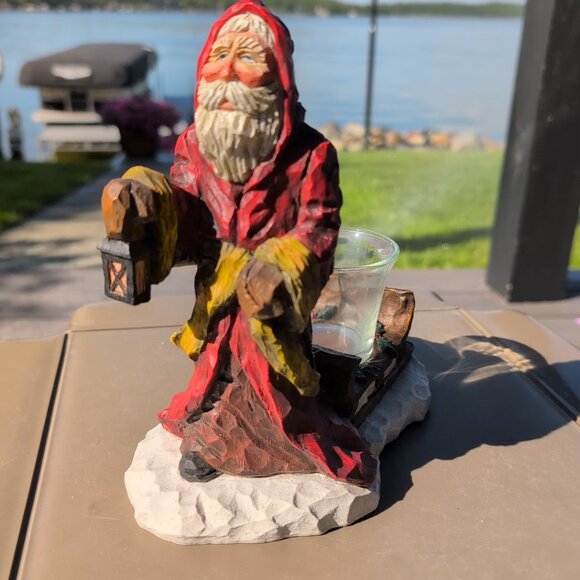 Craig Kirkwood For Demdaco 2002 Santa Votive - Picture 1 of 5
